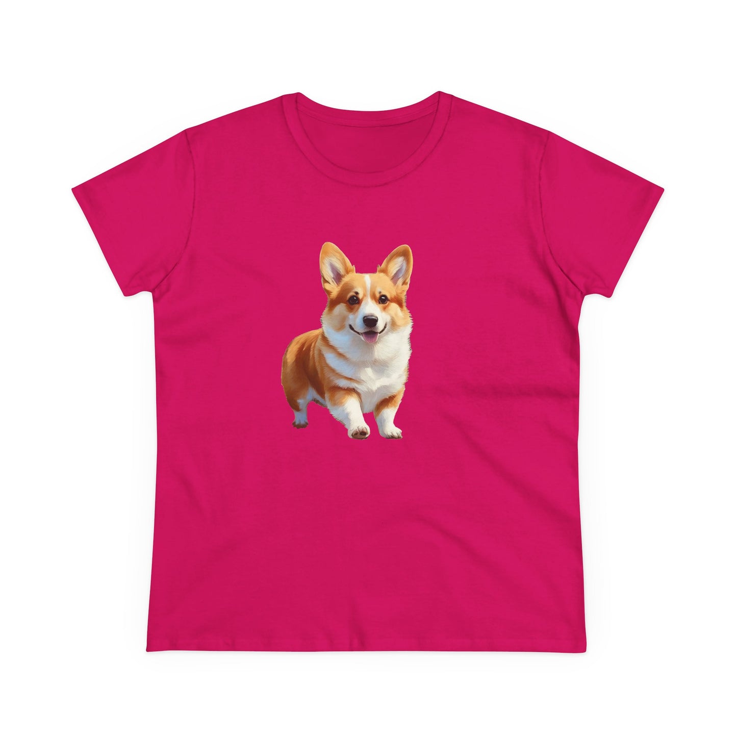 Welsh Corgi Puppy - Women's Midweight Cotton Tee