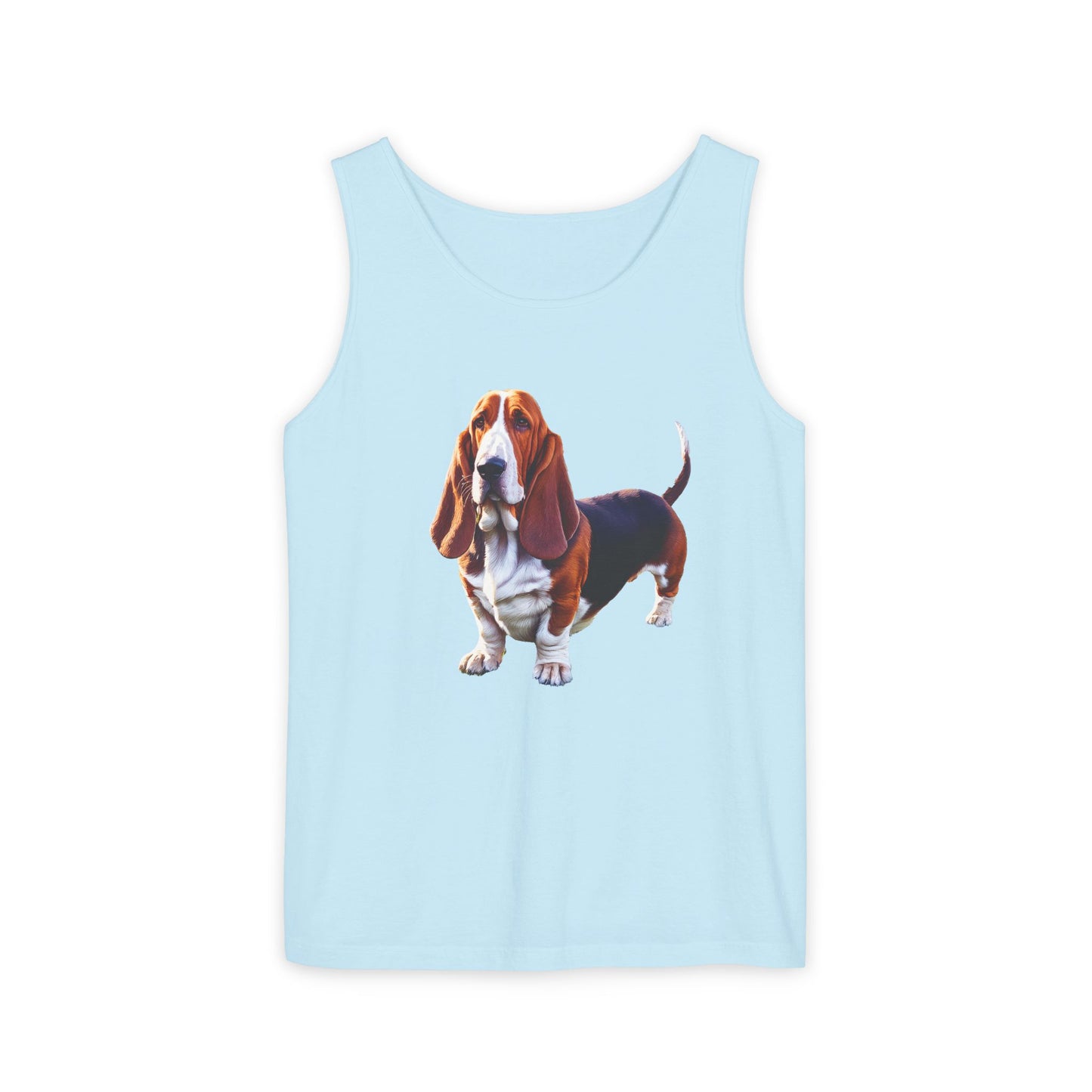 Basset Hound Unisex Relaxed Fit Garment-Dyed Tank Top
