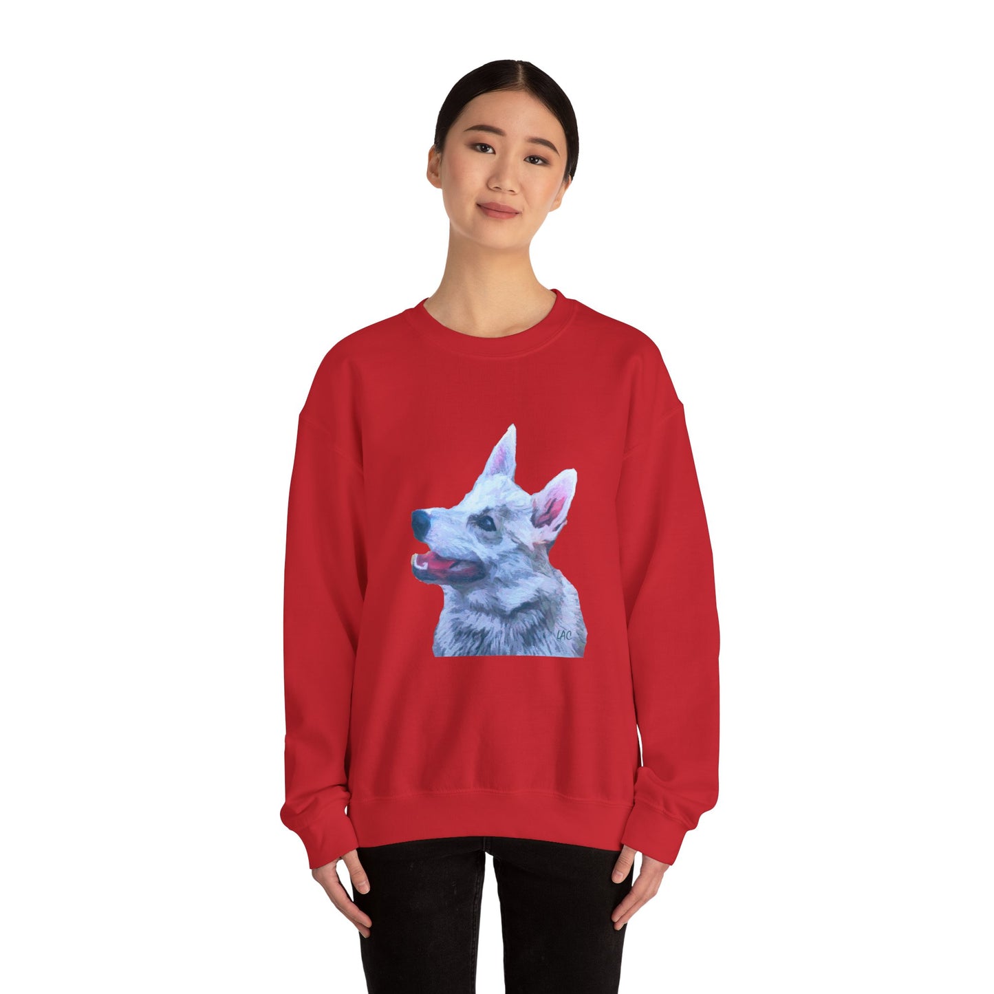 Norwegian Buhund Unisex 50/50 Crewneck Sweatshirt
