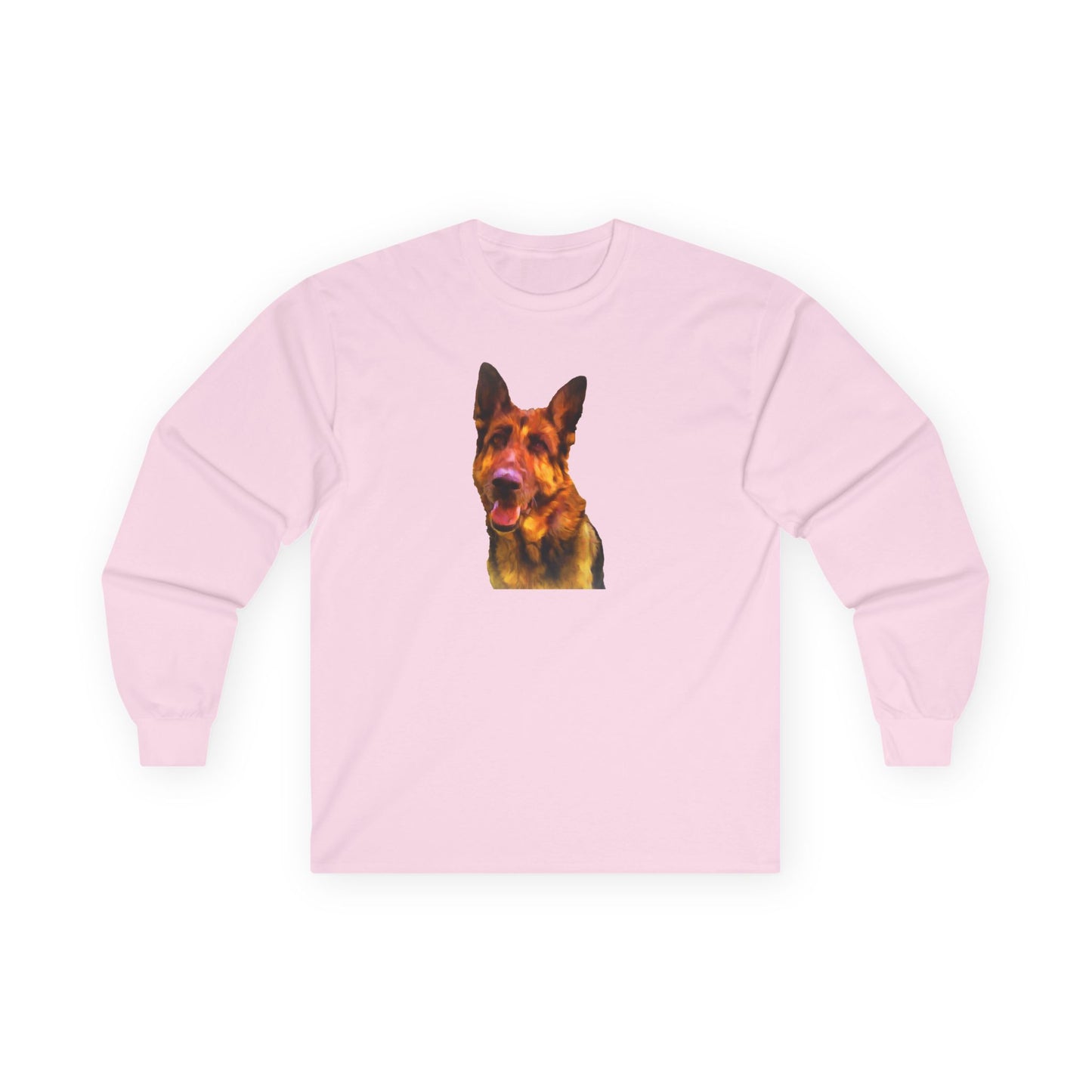 German Shepherd Bailey Unisex Cotton Long Sleeve Tee