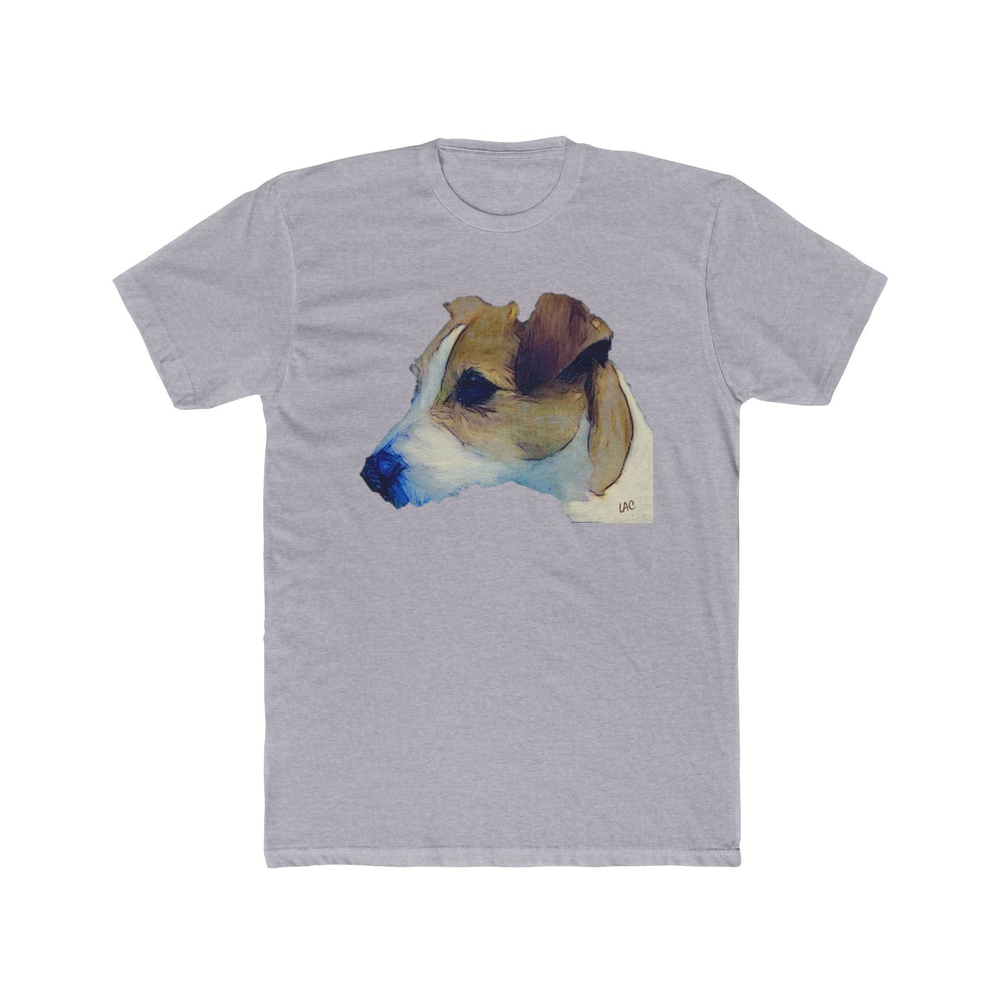 Parson Jack Russell Terrier - Men's Fitted Cotton Crew Tee