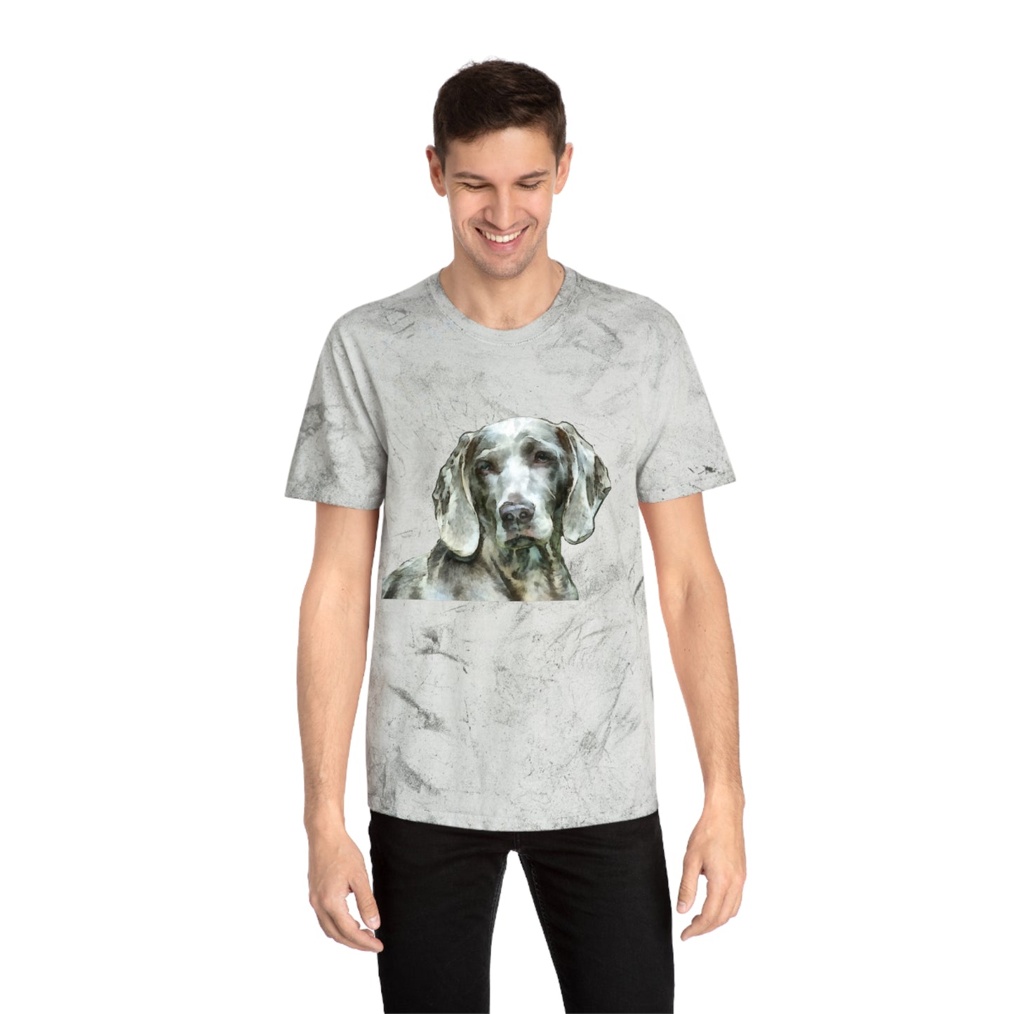 Weimaraner "Greyson" Unisex Cotton Color Blast T-Shirt