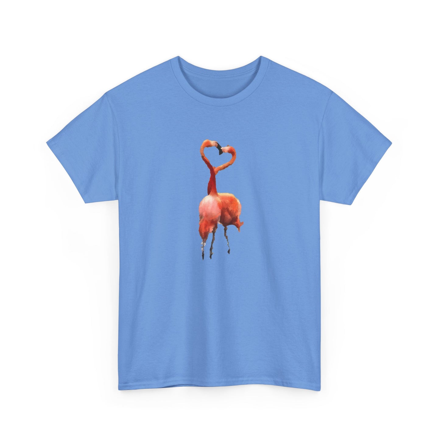 Flamingos - 'Love Birds' Unisex Heavy Cotton Tee