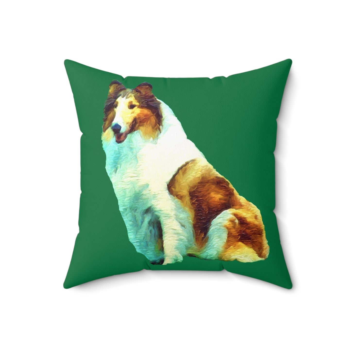 Collie 'Ramsey' Spun Polyester Throw Pillow