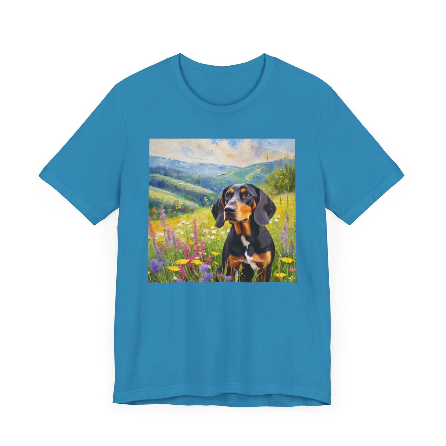 Black & Tan Coonhound Unisex Jersey Short Sleeve Tee