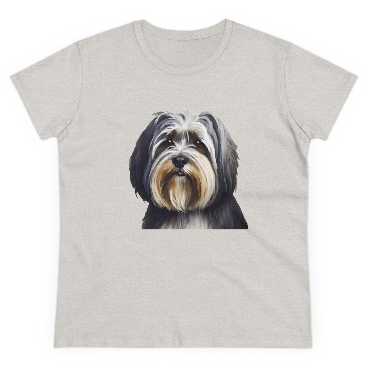TIbetan Terrier Women's Midweight Cotton Tee