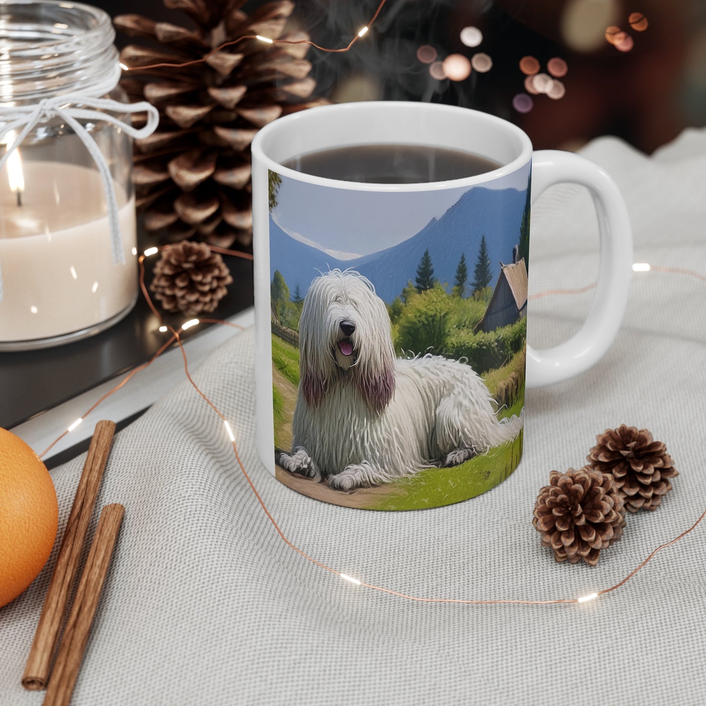 Hungarian Komondor Ceramic Mug 11oz - Sip in Style