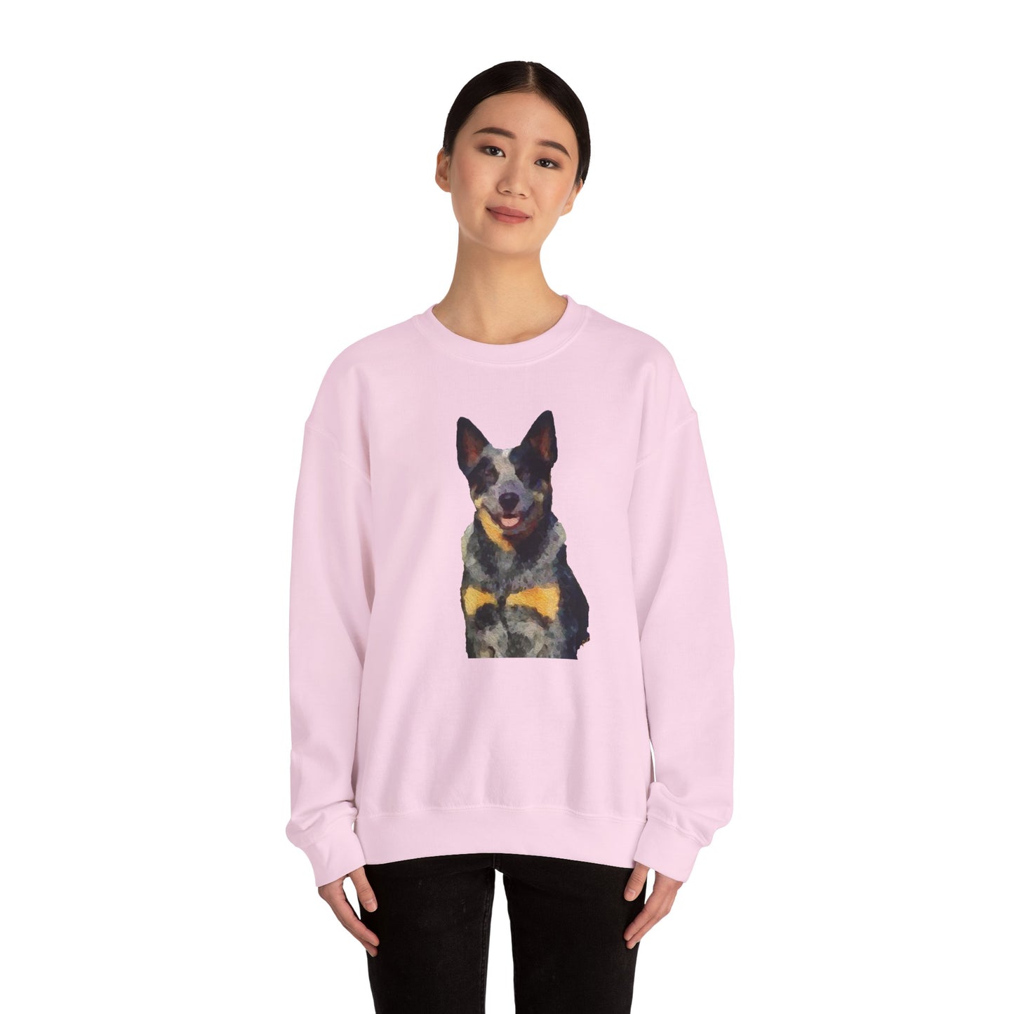 Blue Heeler 'Bailey' - Australian Cattle Dog Unisex 50/50 Crewneck Sweatshirt