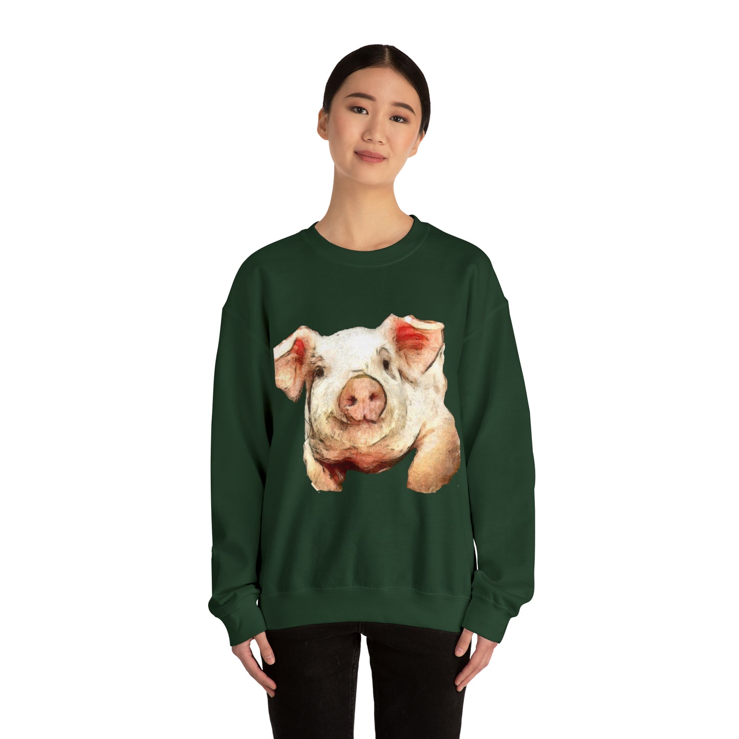 Pig 'Petunia' Unisex 50/50 Crewneck Sweatshirt