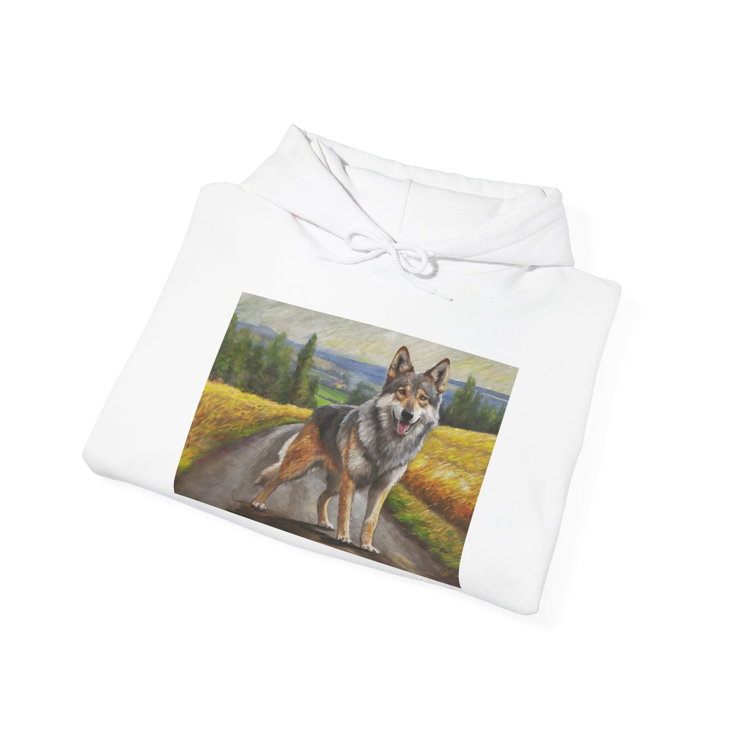 Czechoslovakian Vlcak Unisex 50/50 Hooded Sweatshirt