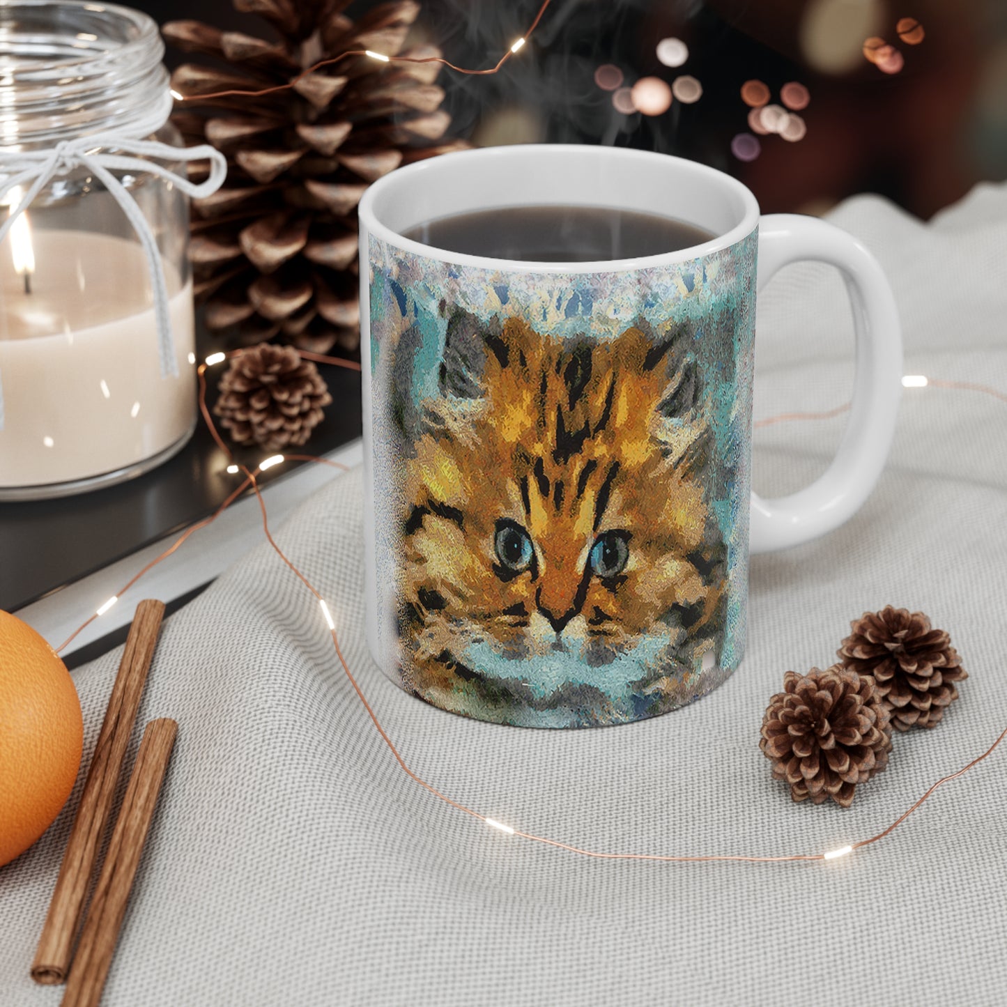 Fat Cat - Ceramic Mug 11oz