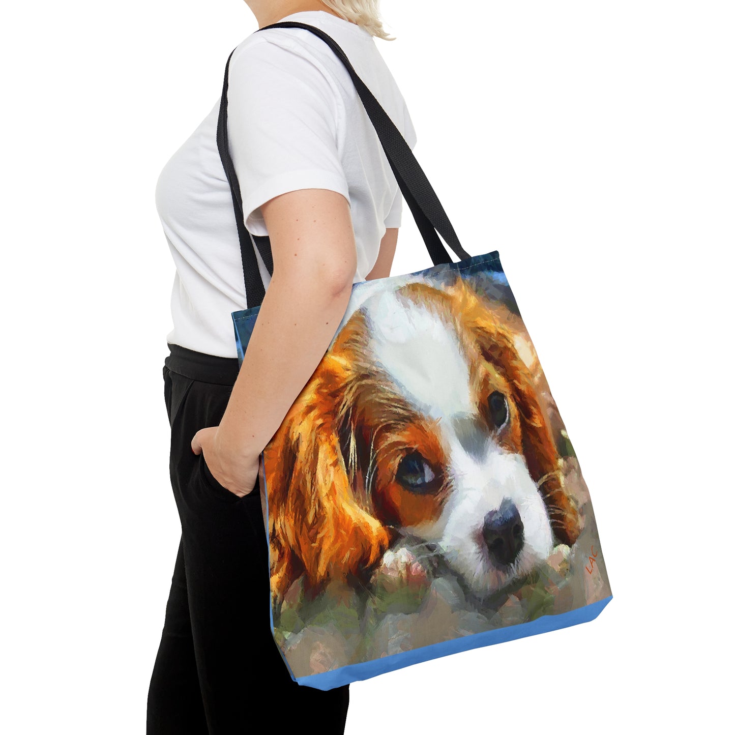 Cavalier King Charles Puppy Tote Bag