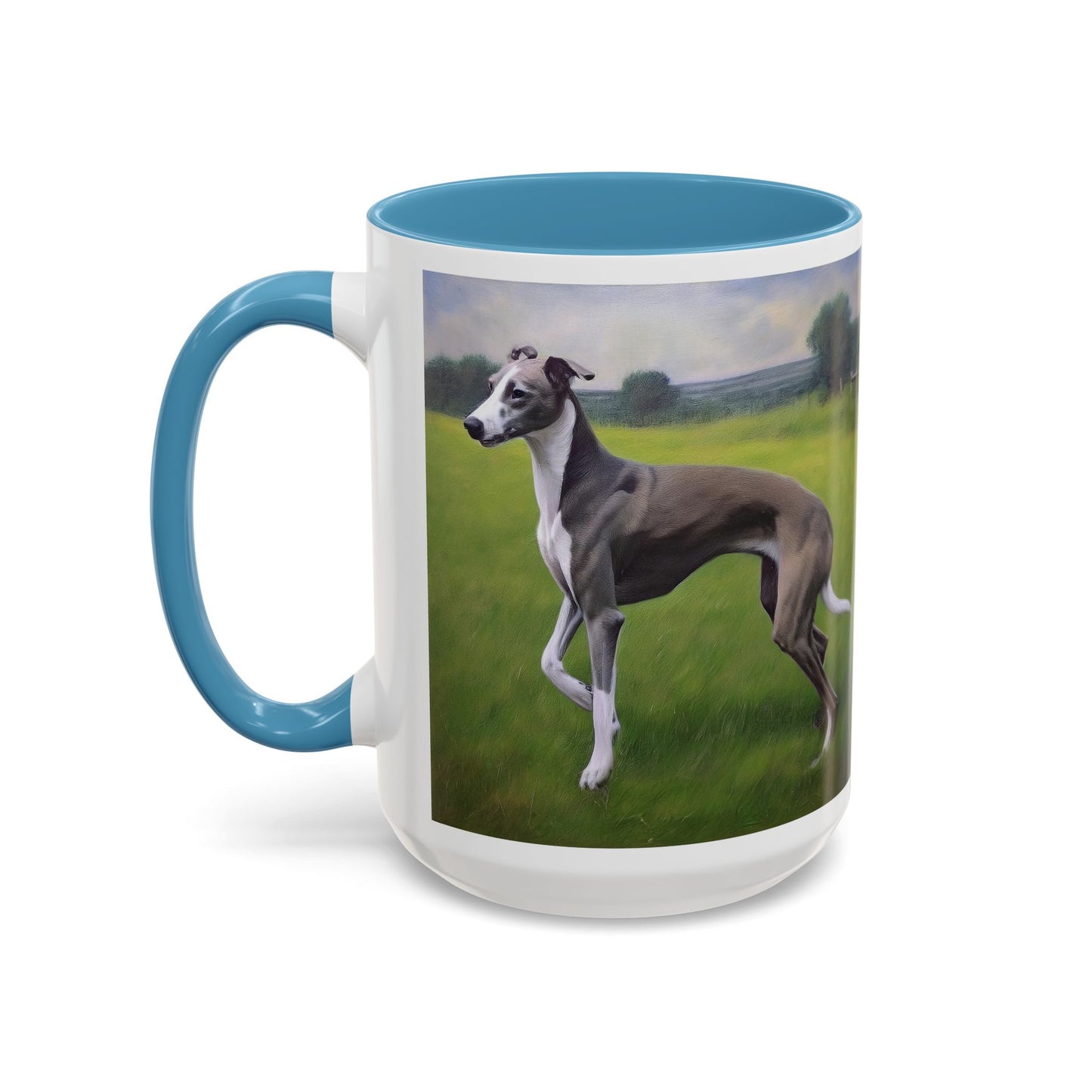 Greyhound Ceramic Accent Coffee Mug - Stylish Sipping Companion