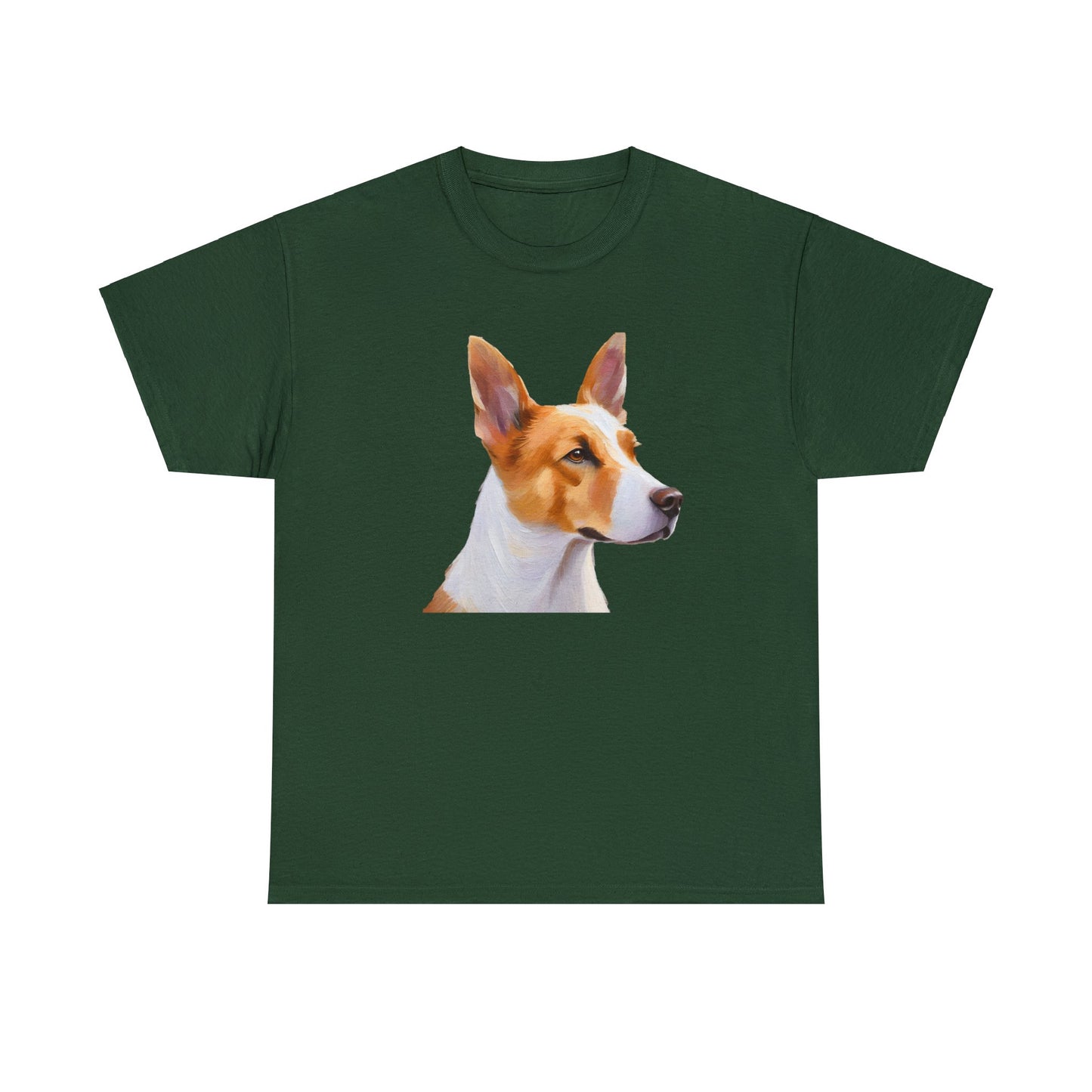 Exquisite Canaan Dog of Israel Fine Art Painting Heavy Cotton Tee