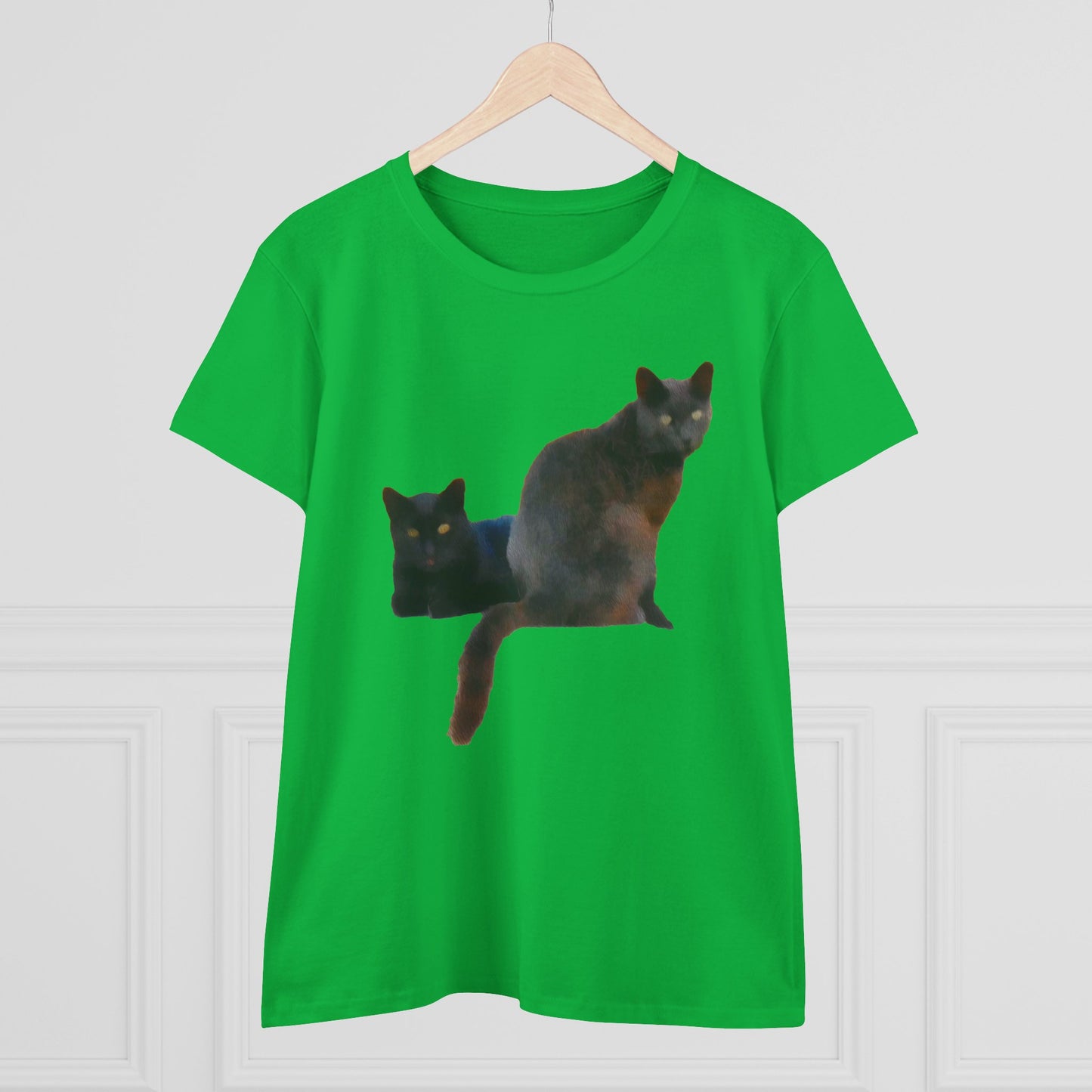 Cats of Greece 'Sifnos Sisters' Women's Midweight Cotton Tee
