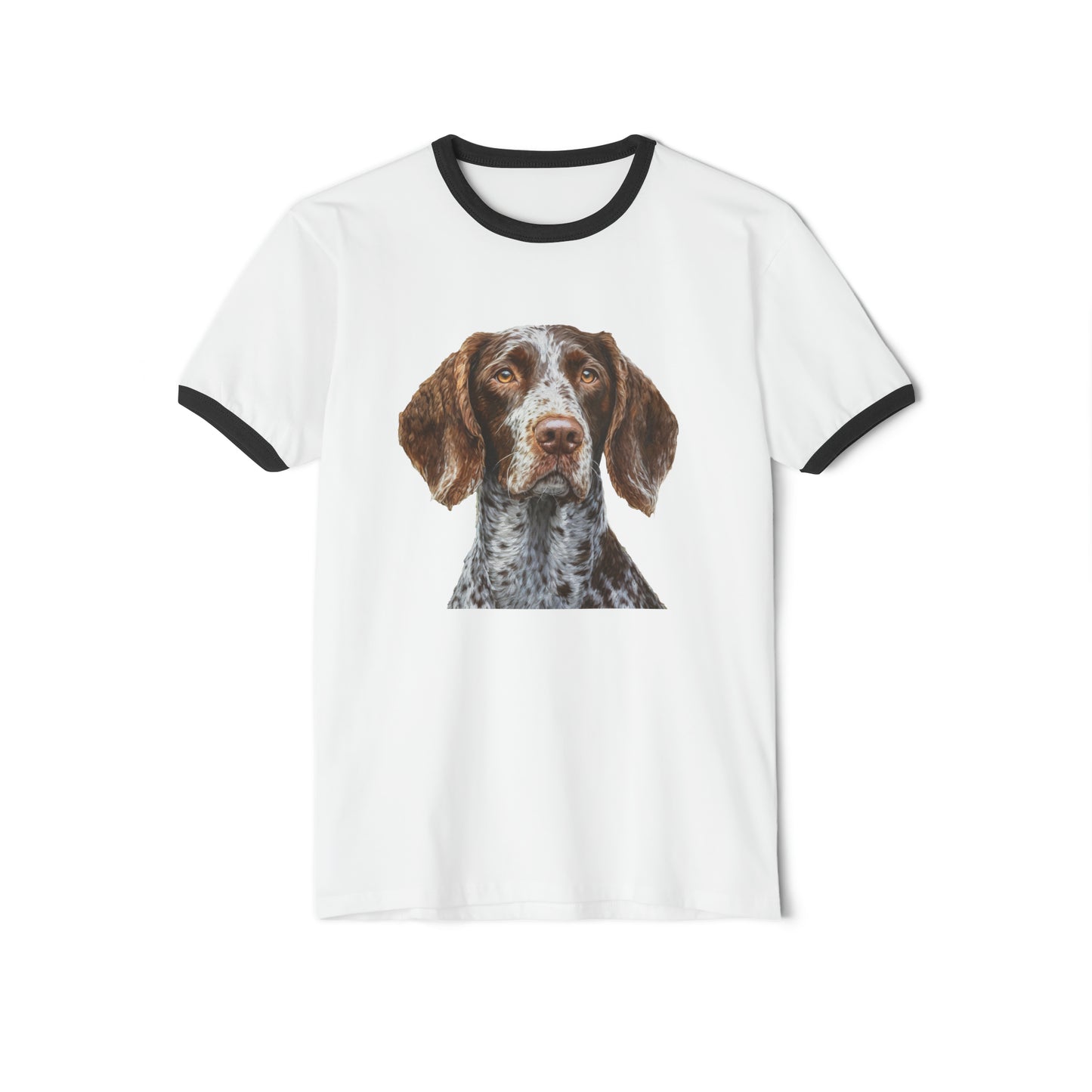 German Wirehaired Pointer Classic Cotton Ringer T-Shirt