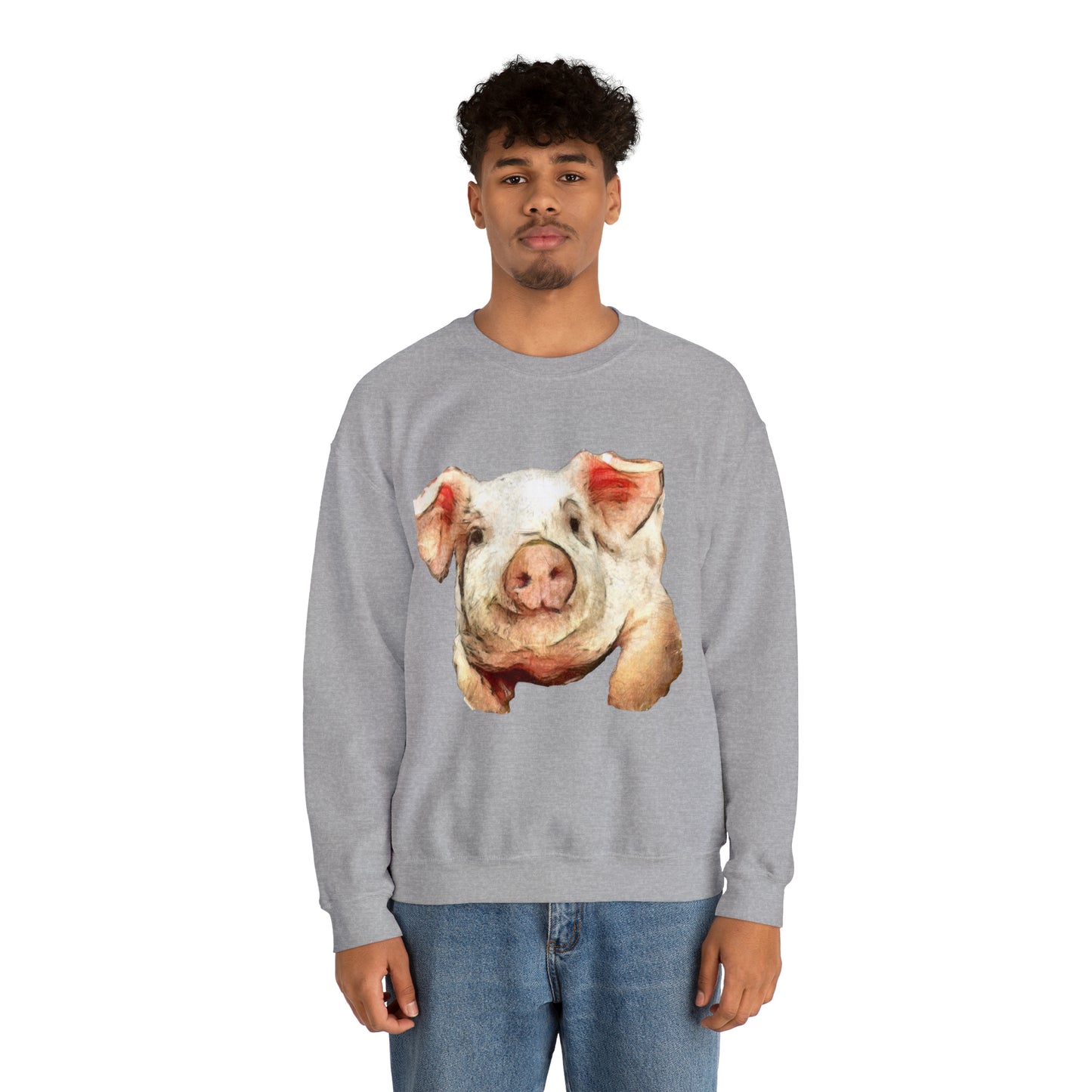 Pig 'Petunia' Unisex 50/50 Crewneck Sweatshirt