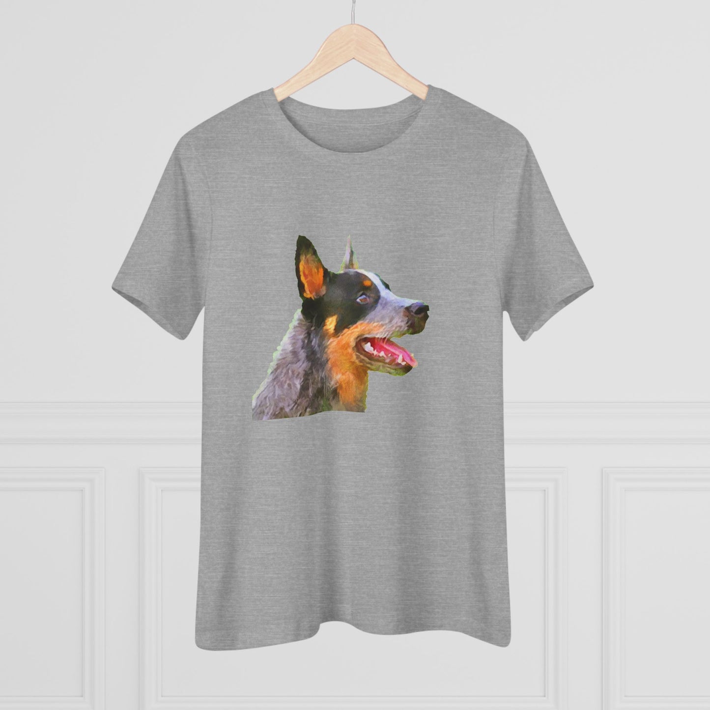 Blue Heeler - Australian Cattle Dog 'Percy' Women's Relaxed Fit Cotton Tee