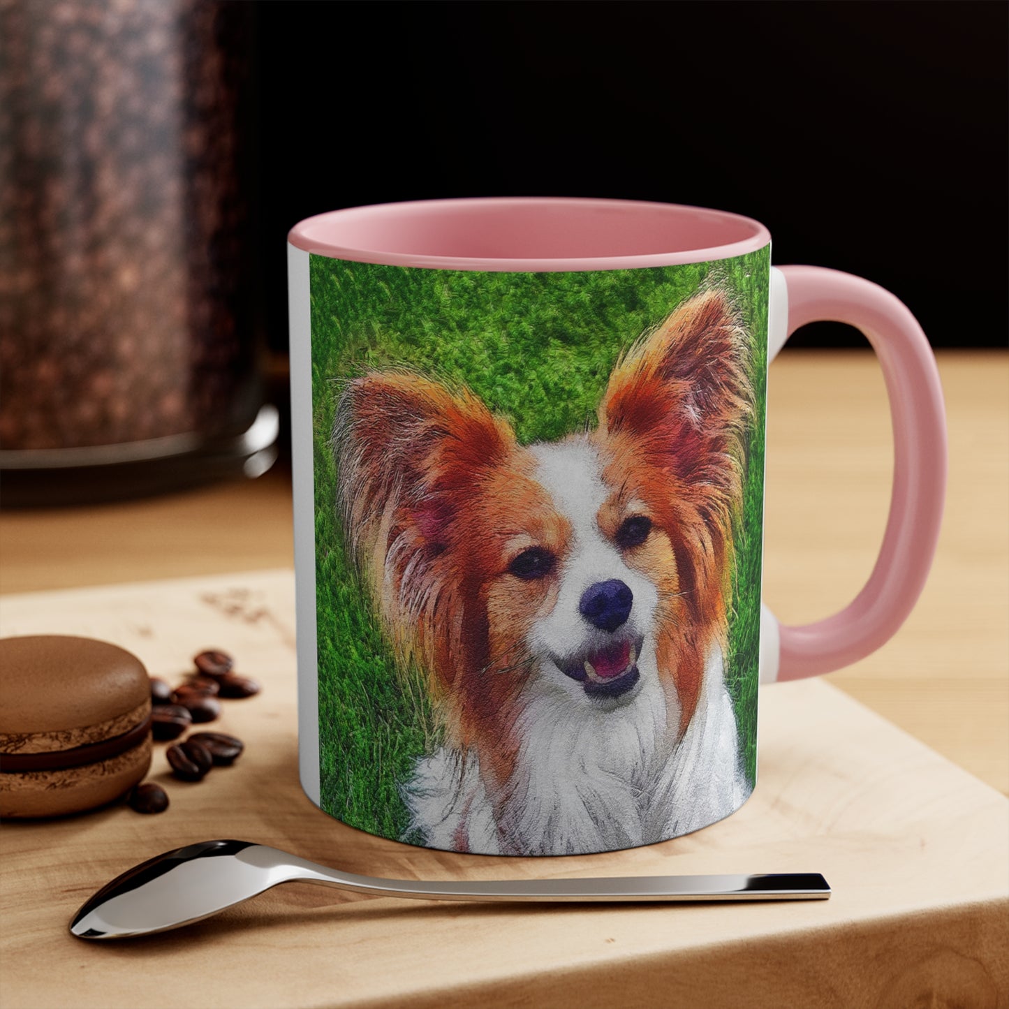 Papillon Ceramic Accent Coffee Mug, 11oz