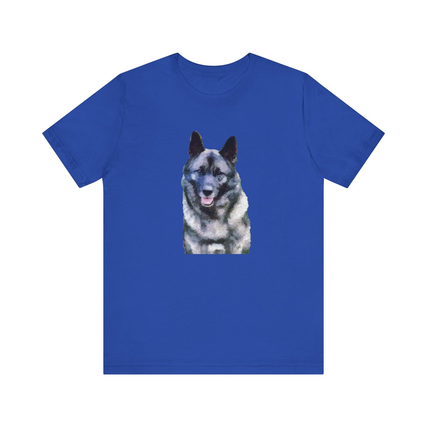 Norwegian Elkhound Jersey Short Sleeve Tee - Special Offer - Blue 2xl - Free Shipping