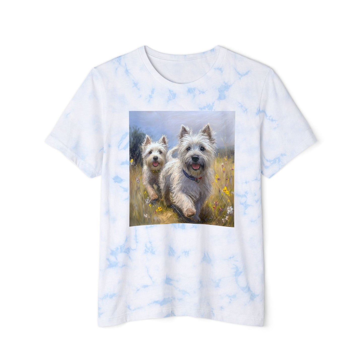 Cairn Terriers - Unisex Fashion Tie-Dyed T-Shirt