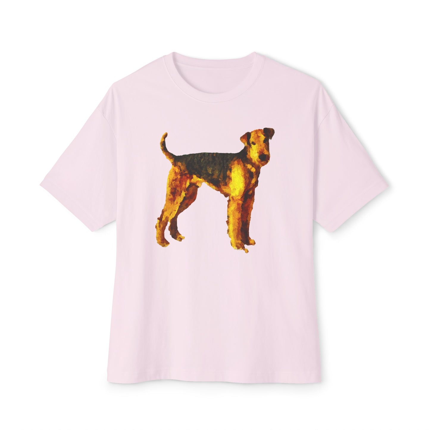 Airedale Terrier Unisex Oversized Ringspun Cotton Boxy T-Shirt
