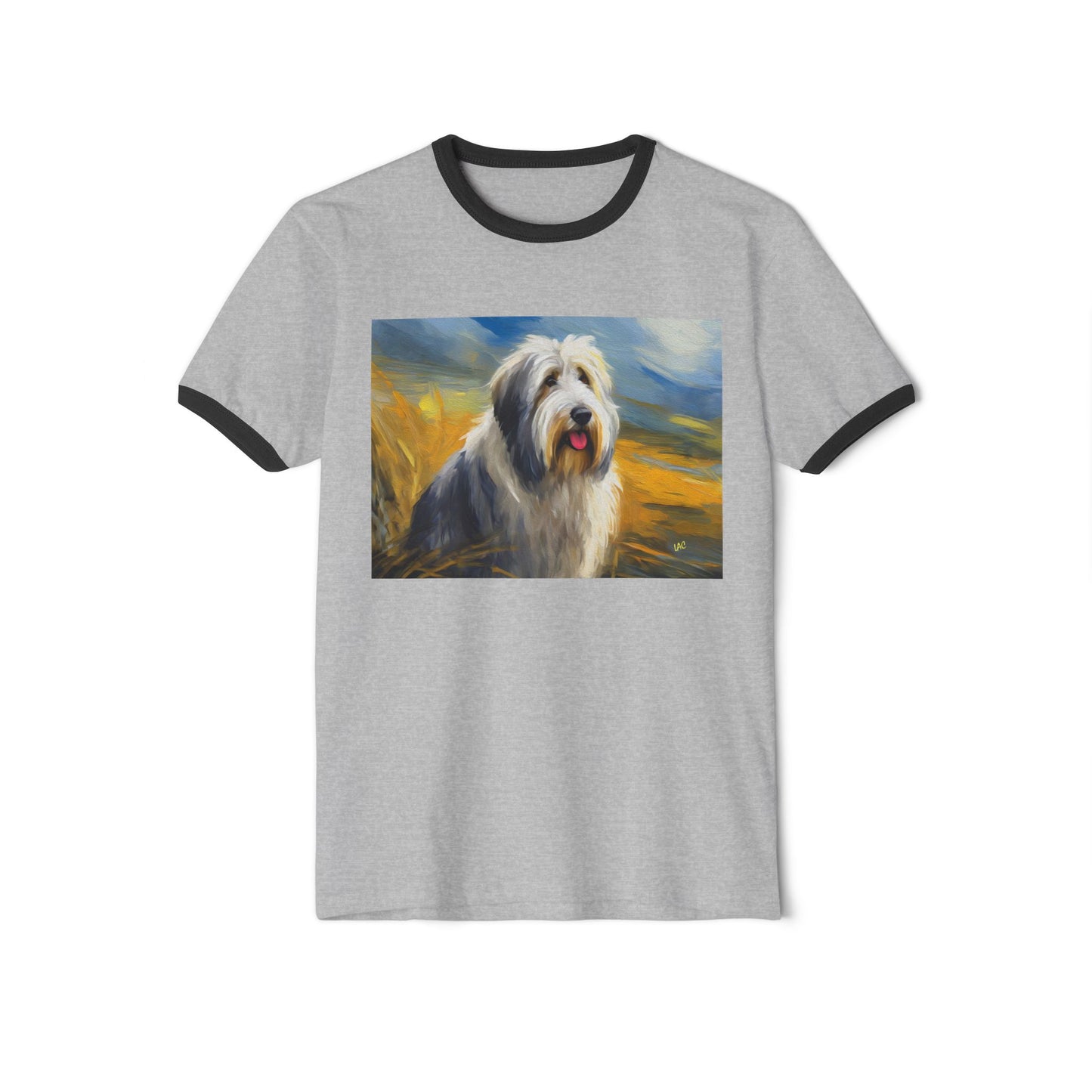 Old English Sheepdog Classic Cotton Ringer T-Shirt