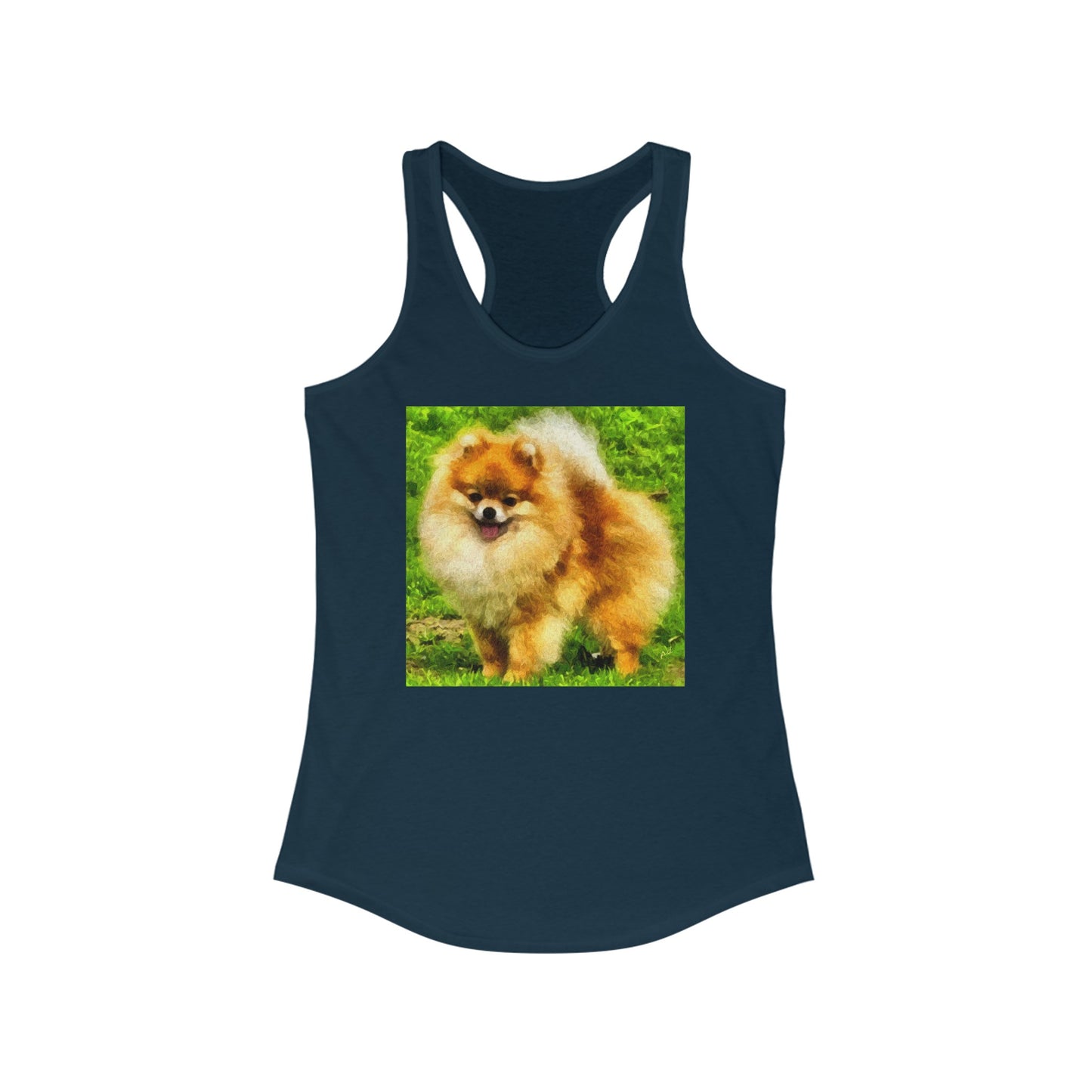 Pomeranian 'Pom Pom' Women's Racerback Tank
