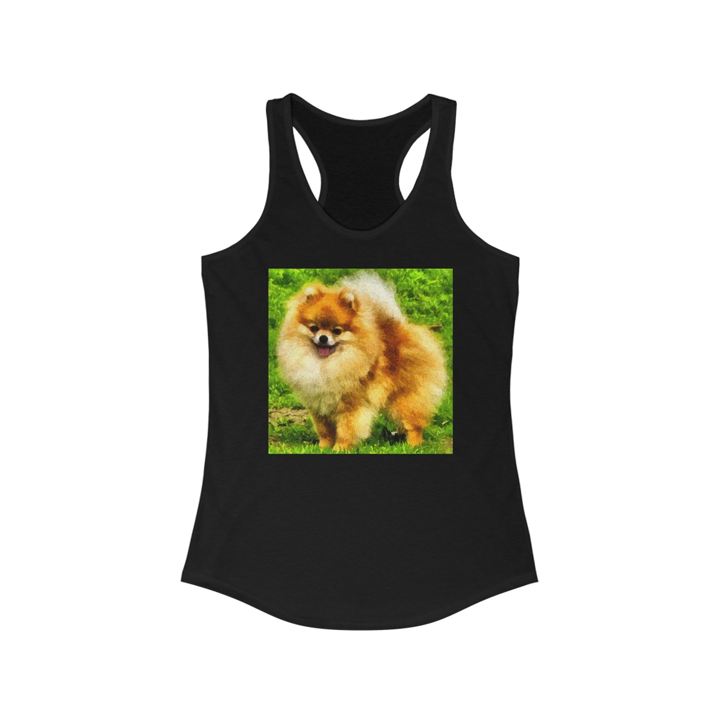Pomeranian 'Pom Pom' Women's Racerback Tank