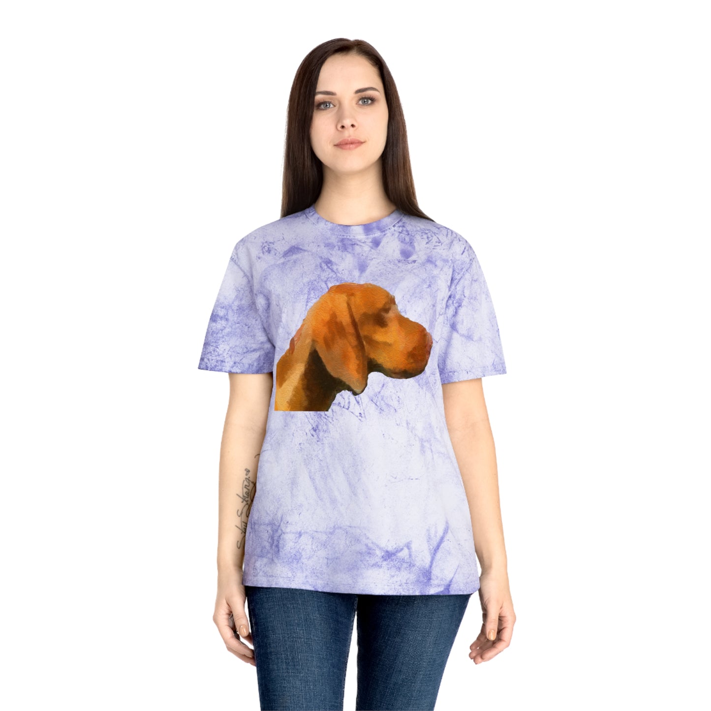 Hungarian Vizsla 'Bela' Unisex Cotton Color Blast T-Shirt
