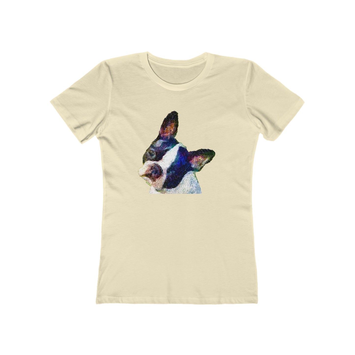 Skipper's Boston Terrier Artistry Women's Slim Fit T-Shirt