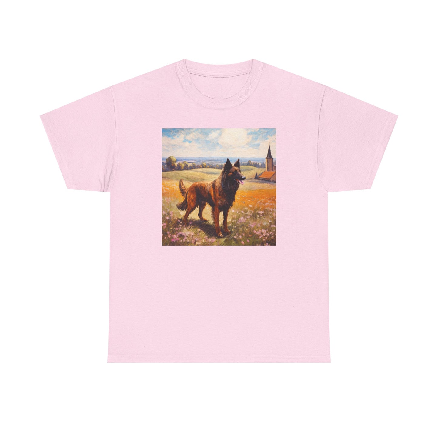 Belgian Tervuren Unisex Heavy Cotton Tee: A Canvas of Canine Elegance