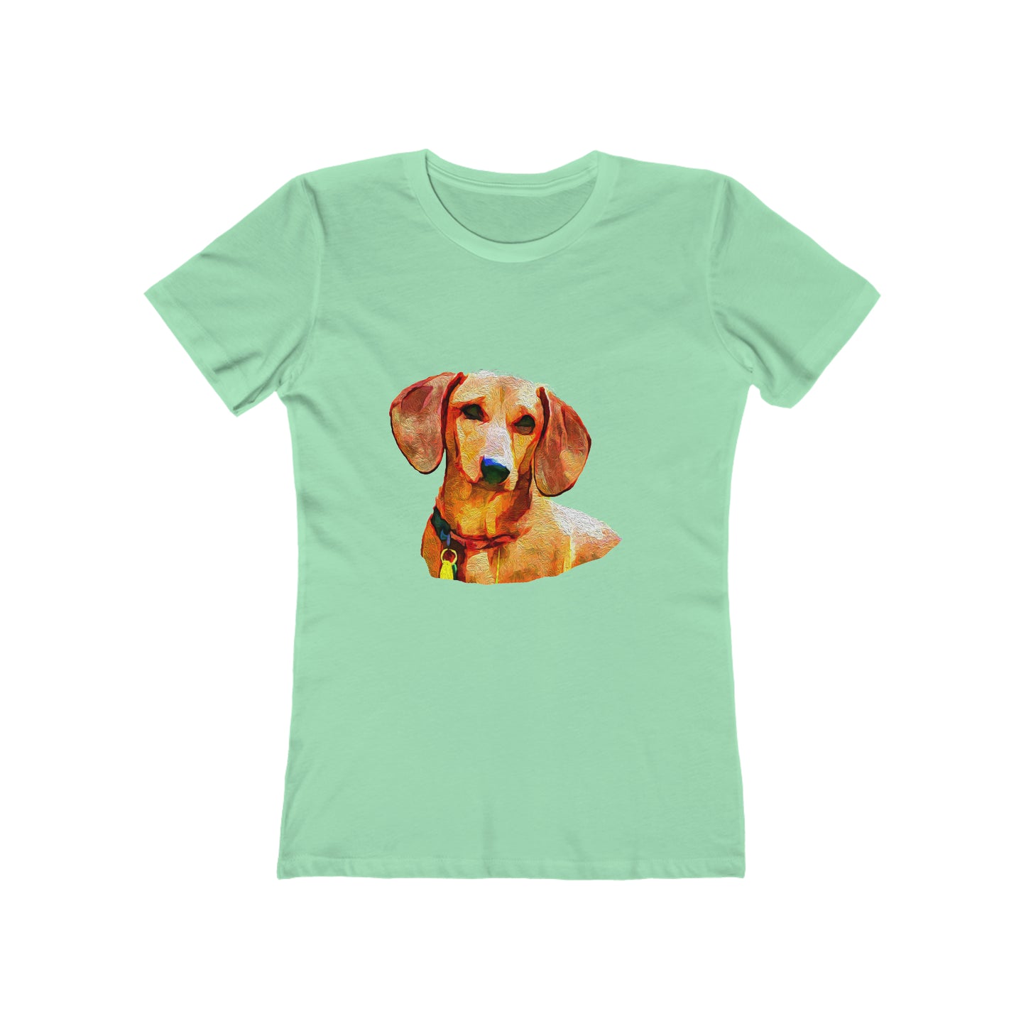 Dachshund 'Daisy' - Women's Slim Fit Ringspun Cotton T-Shirt