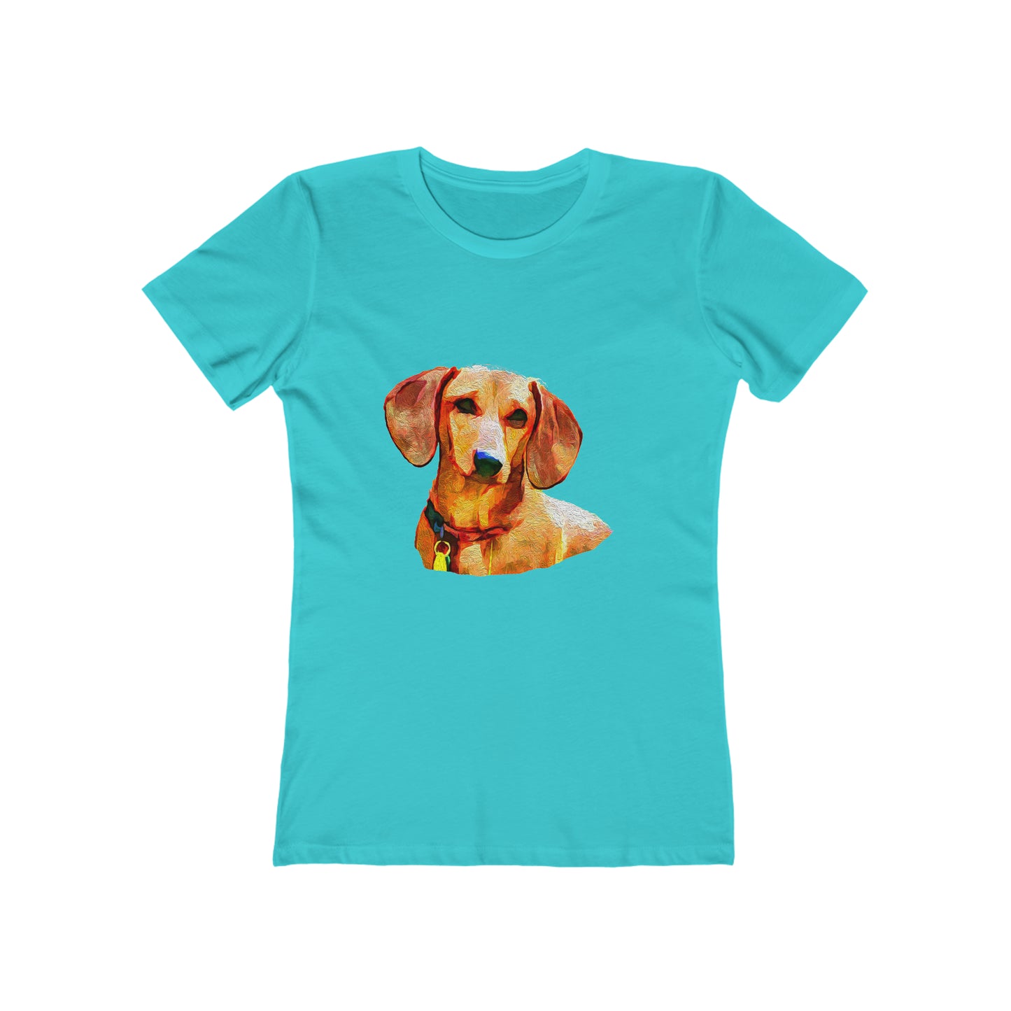 Dachshund 'Daisy' - Women's Slim Fit Ringspun Cotton T-Shirt