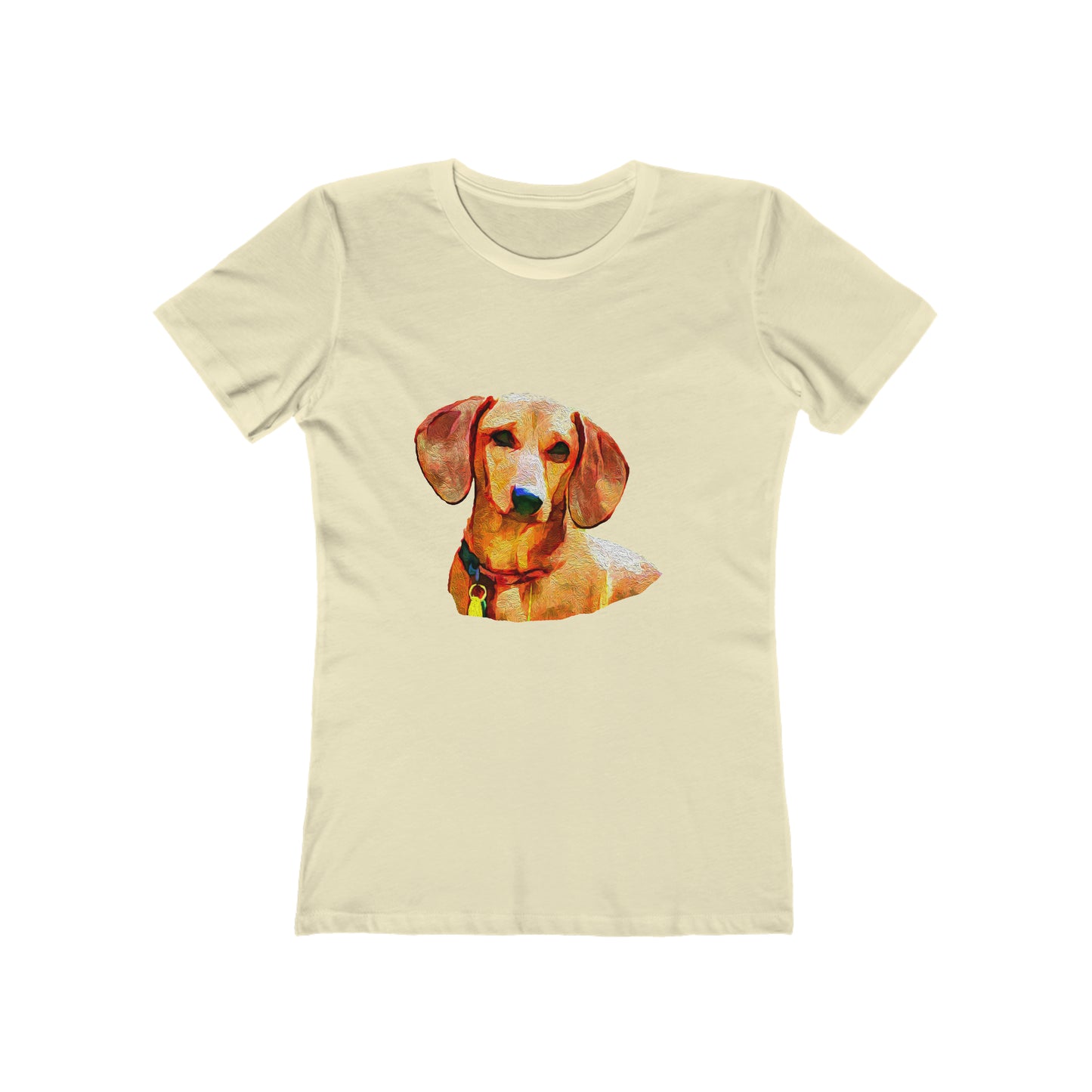 Dachshund 'Daisy' - Women's Slim Fit Ringspun Cotton T-Shirt