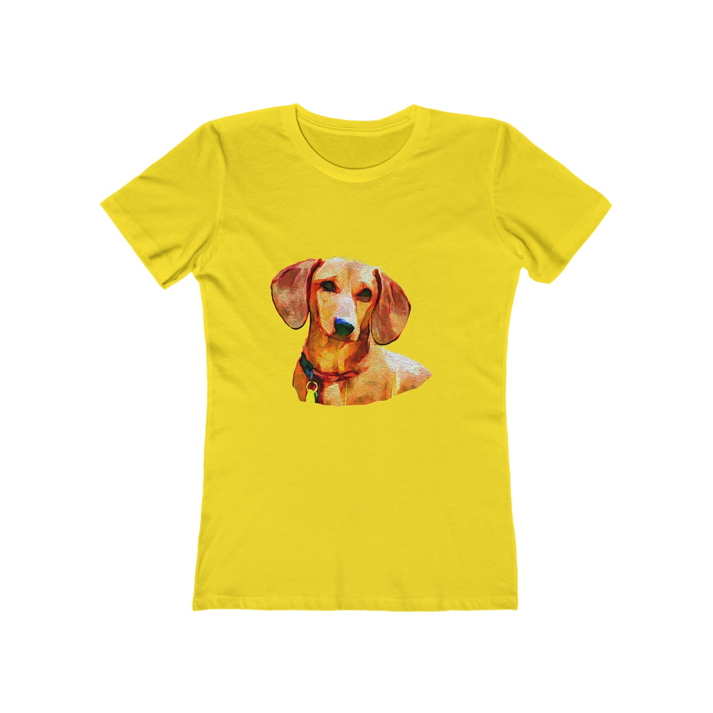Dachshund 'Daisy' - Women's Slim Fit Ringspun Cotton T-Shirt