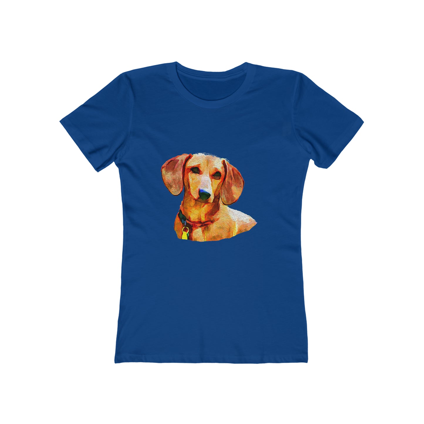 Dachshund 'Daisy' - Women's Slim Fit Ringspun Cotton T-Shirt