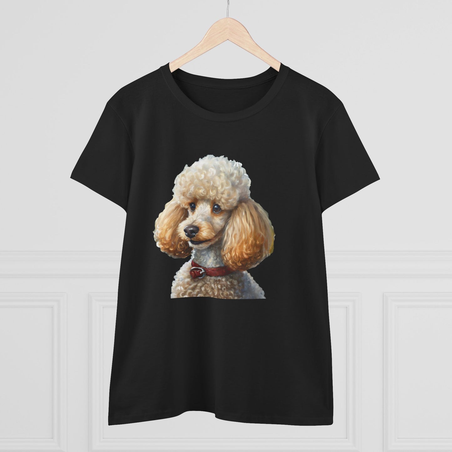 Standard Poodle #2 Women's Midweight Cotton Tee