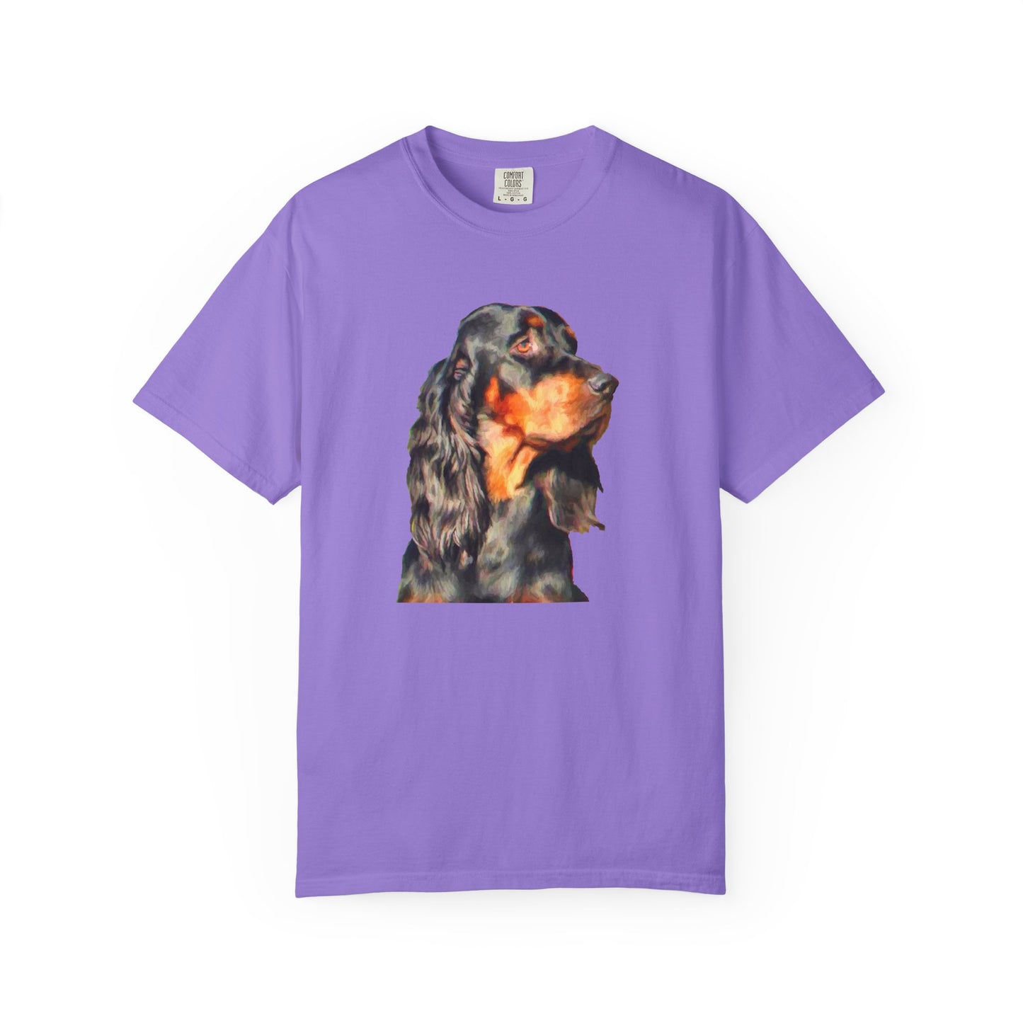 Gordon Setter Unisex-Adult Relaxed Fit Garment-Dyed T-shirt