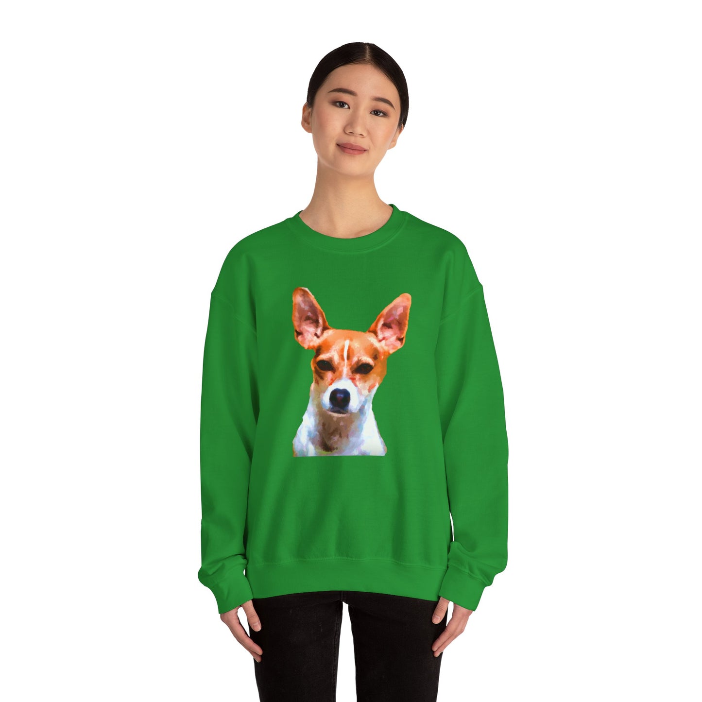 Rat Terrier Unisex 50/50 Crewneck Sweatshirt