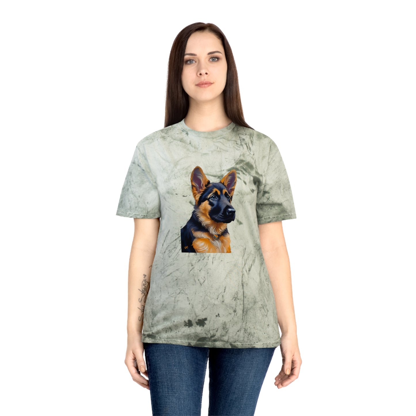 German Shepherd Puppy Unisex Color Blast T-Shirt