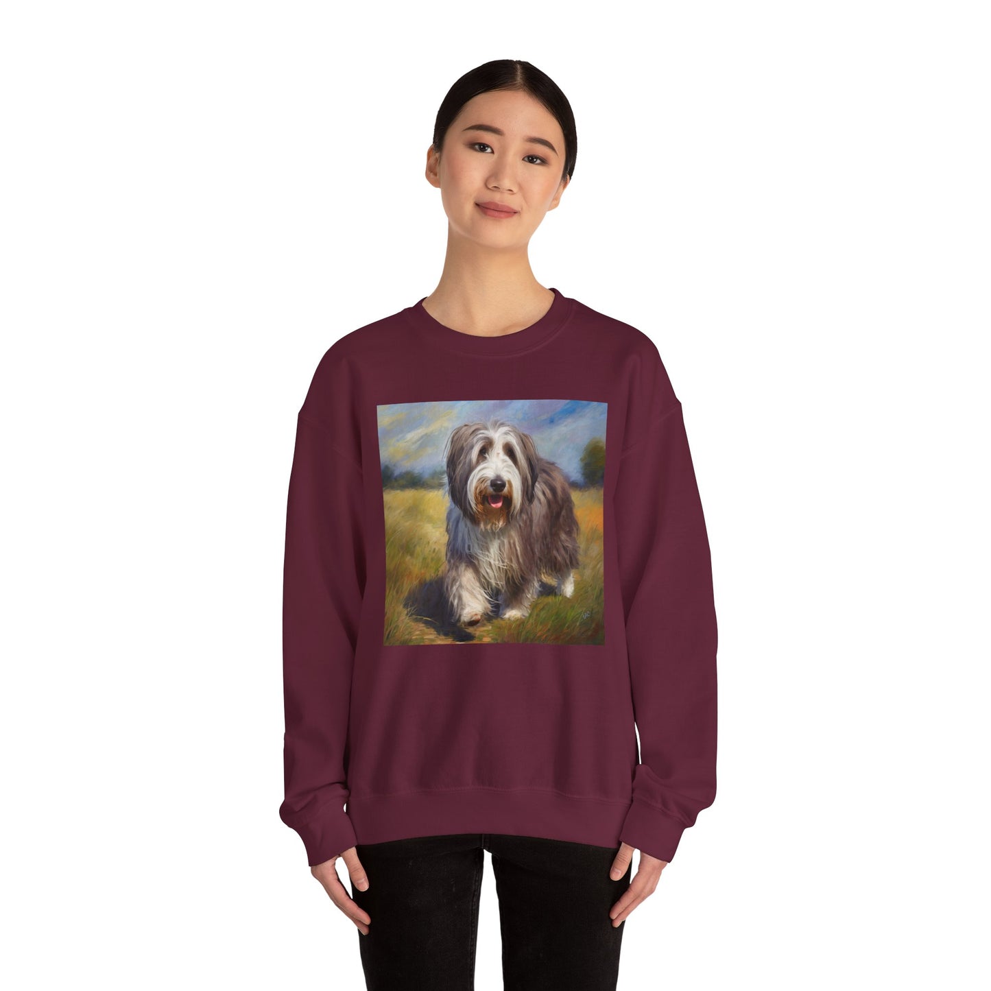 Bearded Collie Charm Crewneck Sweatshirt
