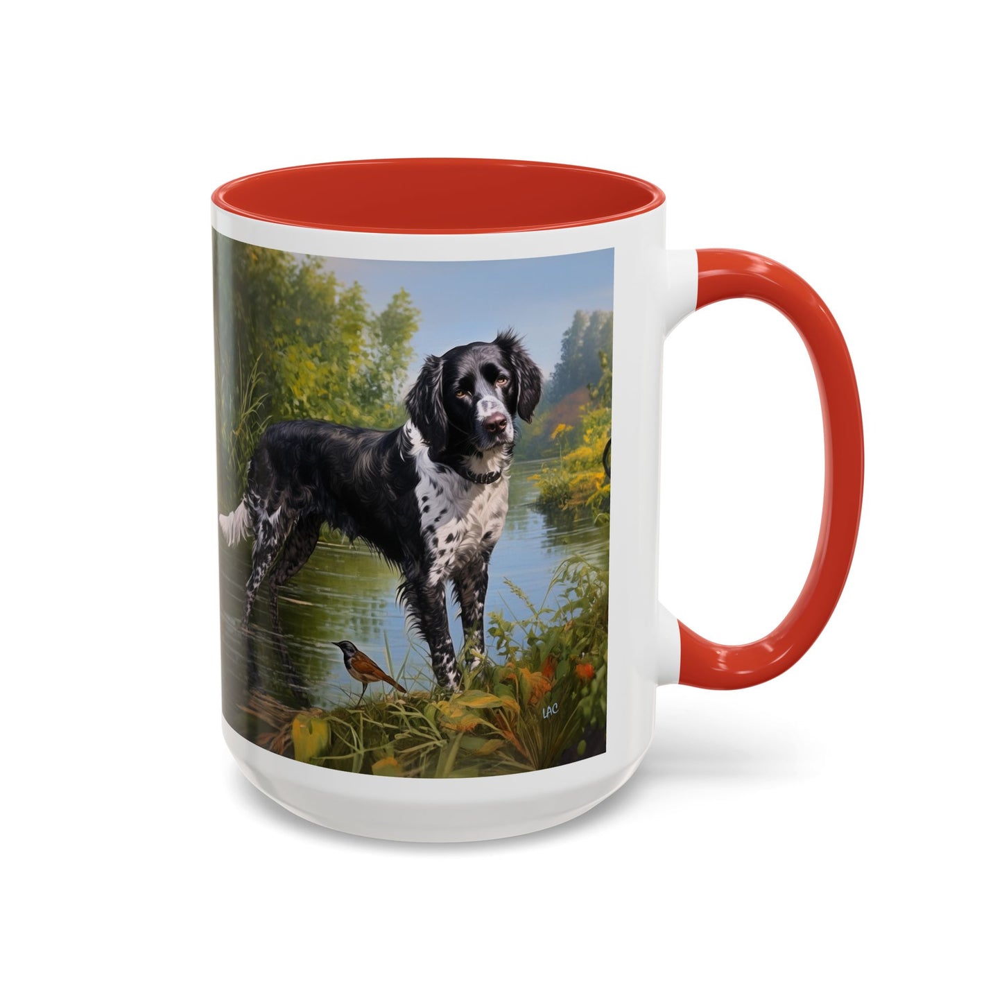 Large Munsterlander - Ceramic Accent Coffee Mug - 2 Sizes