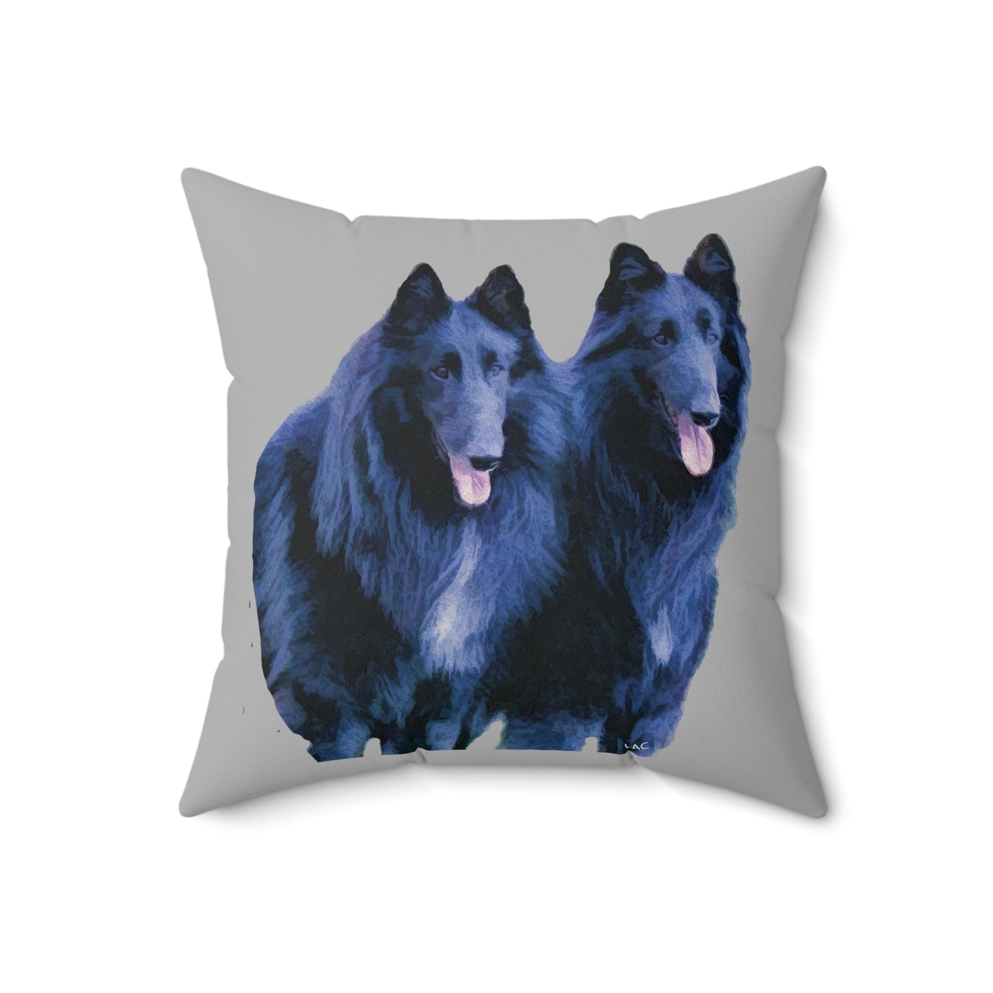 Belgian Shepherd Spun Polyester Throw Pillow