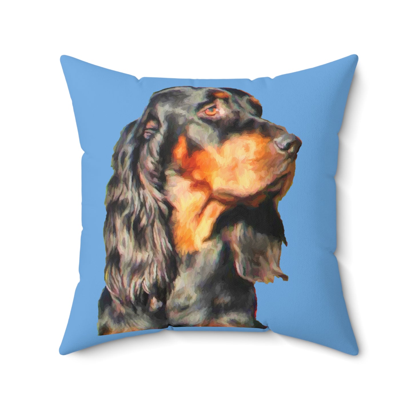 Gordon Setter 'Angus' Spun Polyester Throw Pillow