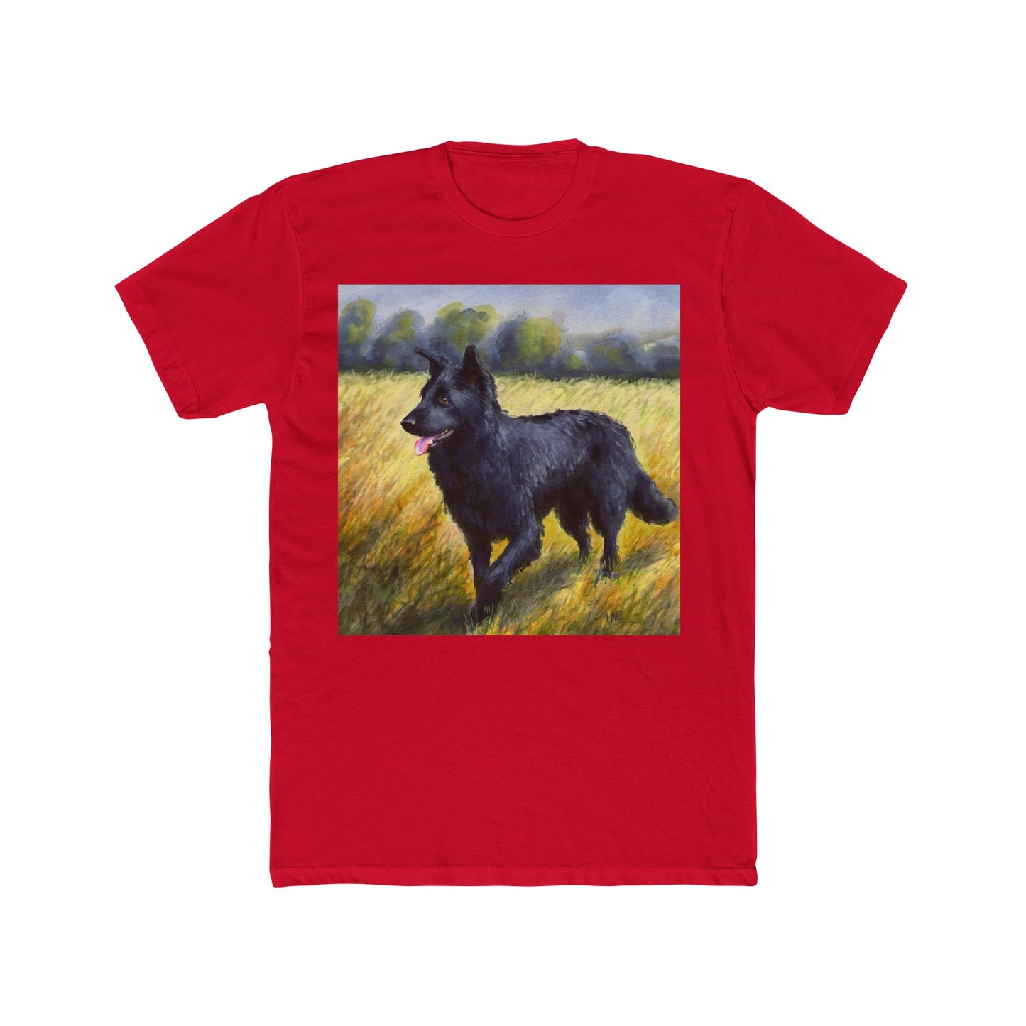Mudi Men's Fitted Cotton Crew Tee