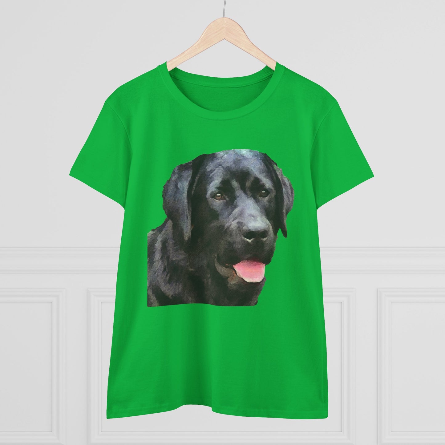 Black Lab 'Rizzo' - Labrador Retriever Women's Midweight Cotton Tee