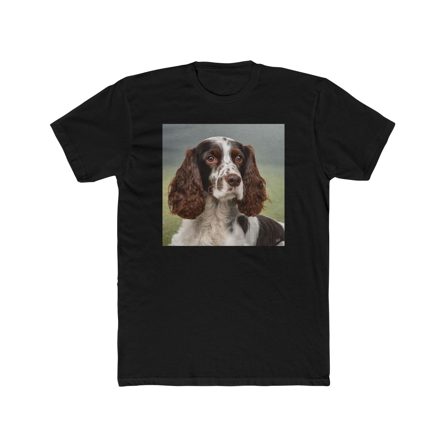 French Spaniel #2 - Men's Fitted Cotton Crew Tee
