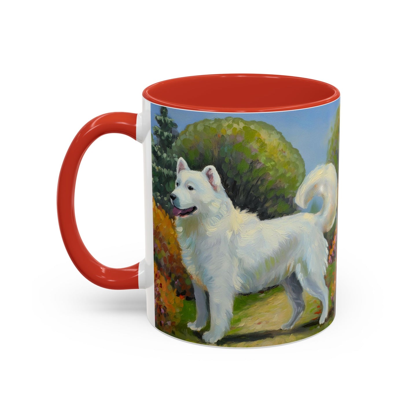 Japanese Spitz Ceramic Accent Mug - 2 Sizes