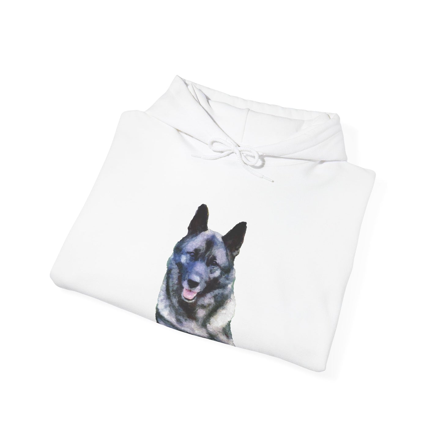 Norwegian Elkhound Unisex 50/50 Hoodie: Cozy Companion